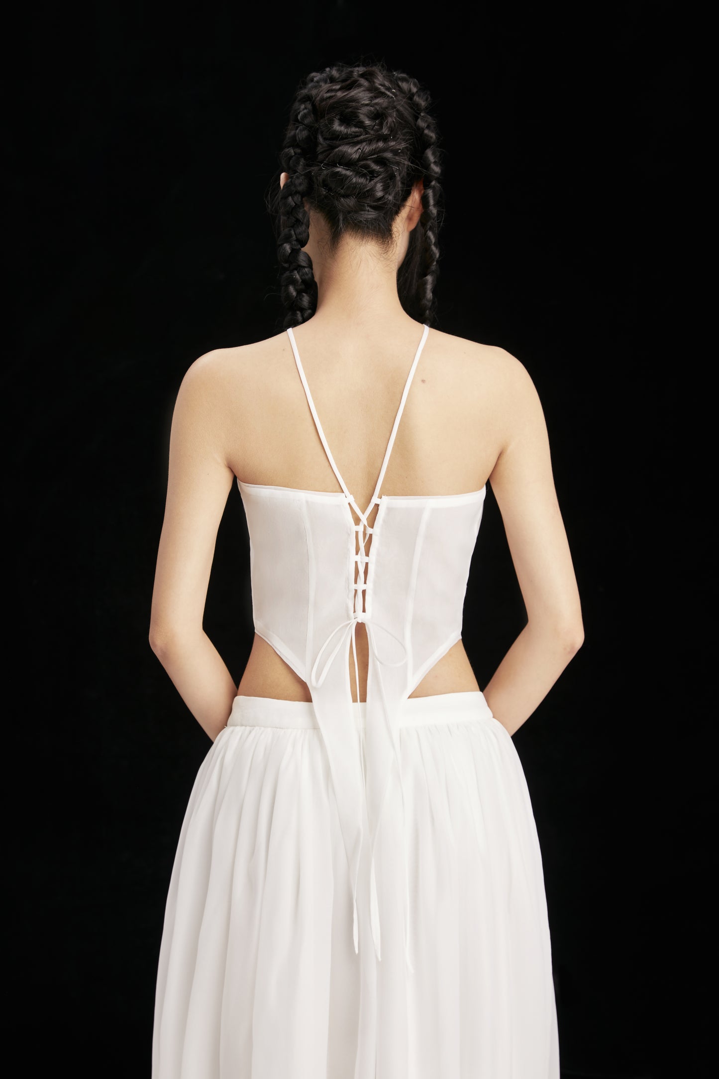 ĐIỂU - Fairy Halter Top with Floor Full Skirt