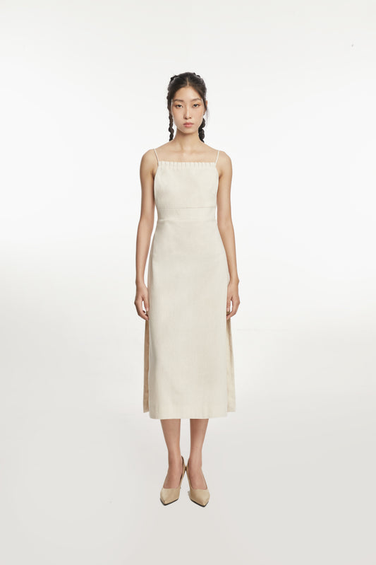 KÊ -Linen Maxi Length Dress